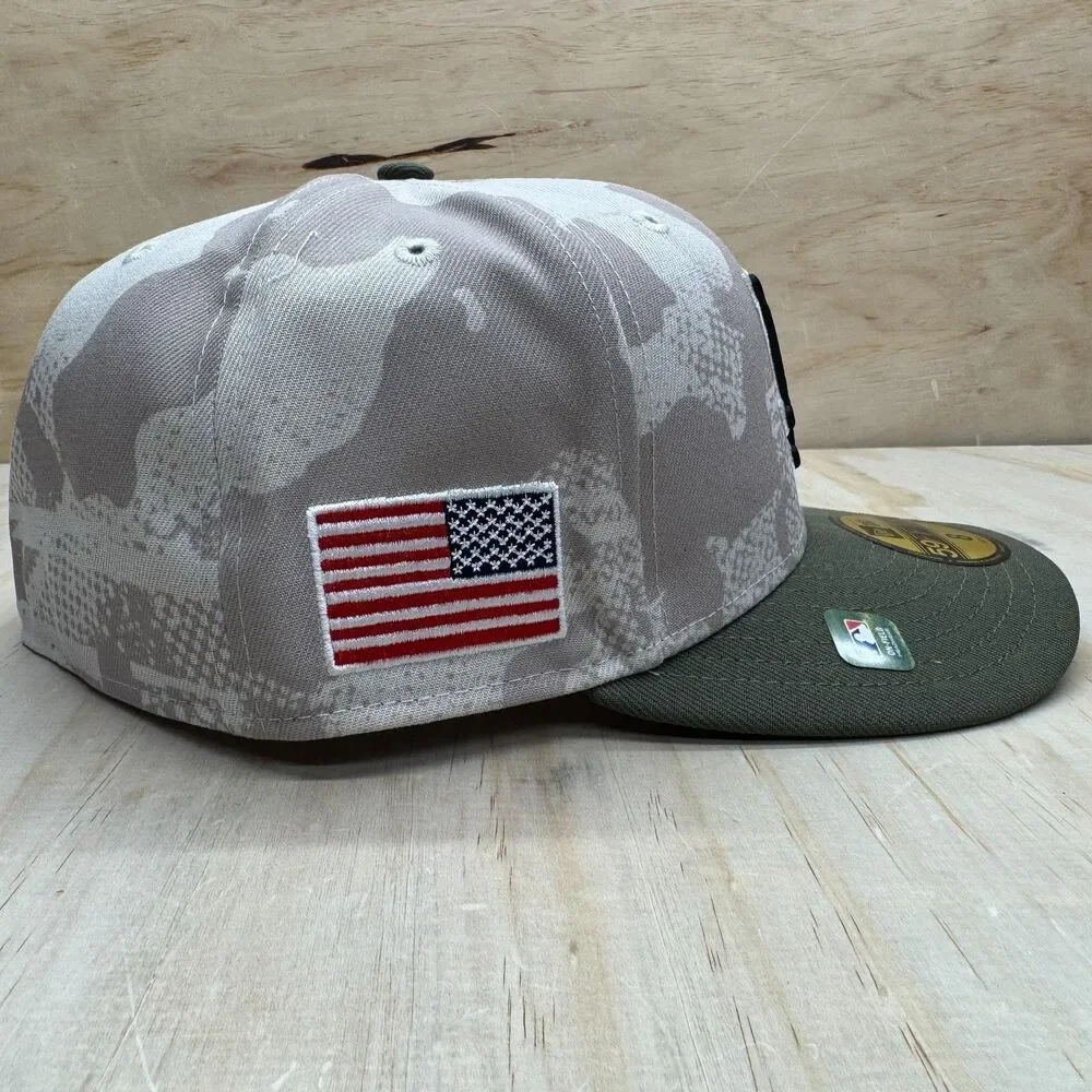 NEW Los Angeles Dodgers New Era 2025 Armed Forces Day 59FIFTY Fitted Hat sz 8